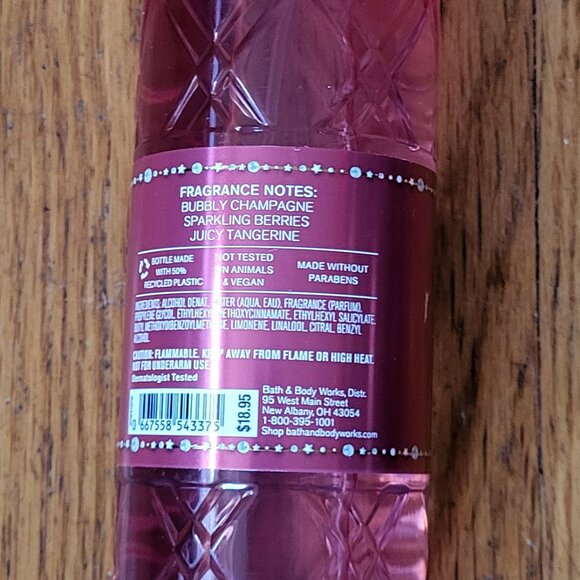 Bath & Body Works Fine Fragrance Mist - Champagne Toast - NWT - Picture 4 of 5
